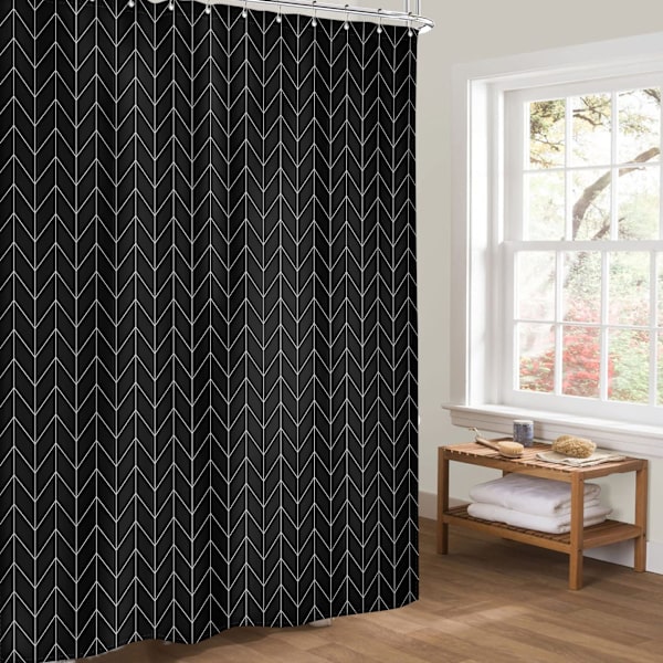 Mögelresistent duschdraperi, 180x180cm, polyester