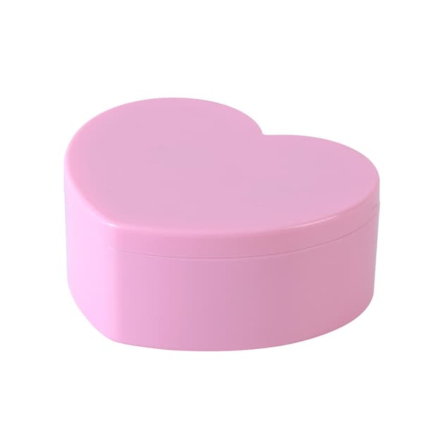 Hjärtformad smyckeskrin rosa