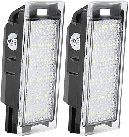 Nummerpladelys, 2 stk. LED-nummerpladelys til bil, der passer til/Twingo/Clio/Megane/La