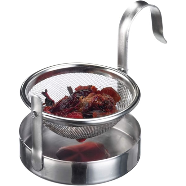 Tefilter/Sil, med Hållare, Rostfritt Stål, Silver