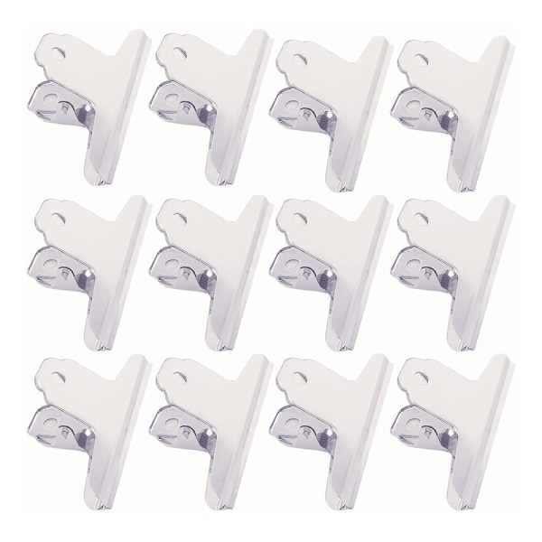 12 stk. Bulldog Clips, 10 cm rustfrit stålbinder, metalmappe til tegnebræt, maleri, foto, kontorartikler