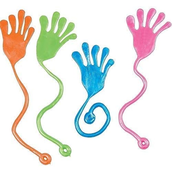 Klæbrige hænder, sæt til børnefester, sjovt legetøj, legetøj til sensoriske