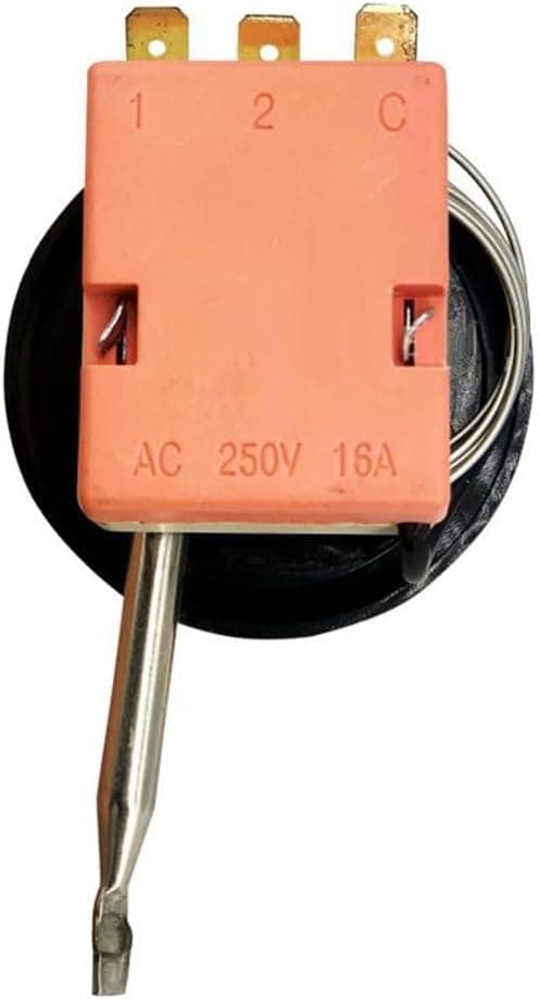 Mekanisk termostat 0-120 °C - Integrert temperaturkontrollknapp