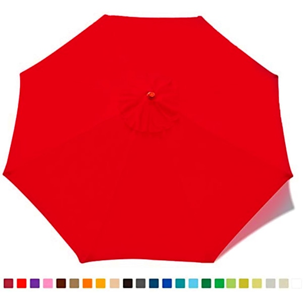 Replacement cover for parasol - 8 ribs - Diameter 2.7m - Waterproof - Anti-ultraviolet - Replacement fabric