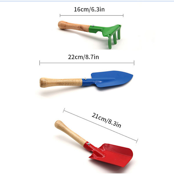 Barn Strand Sandlåda Leksak Mini Spade Trädgård Verktyg Set