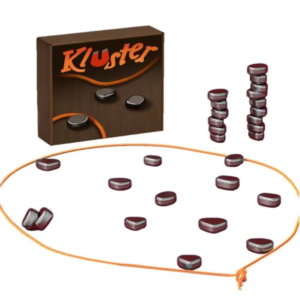 Kluster – Magnetiskt färdighetsspel – Magnetiska stenar – Festspel att spela med familj eller vänner – Från 1 till 4 spelare