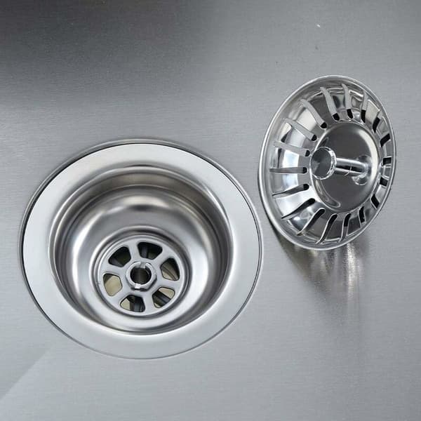 Kökssinksil, avloppssil, rostfritt stål + ABS (diameter 114 mm) silver, en del