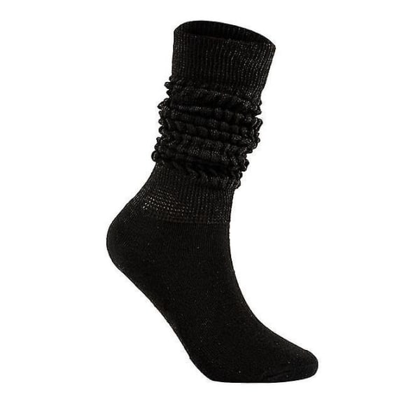 Scrunch Sokker For Dame Bomull Slouch Sock, Knehøy støvel for kvinner