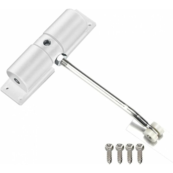 Justerbar automatisk dörrstängare med skruvar, aluminiumlegering för