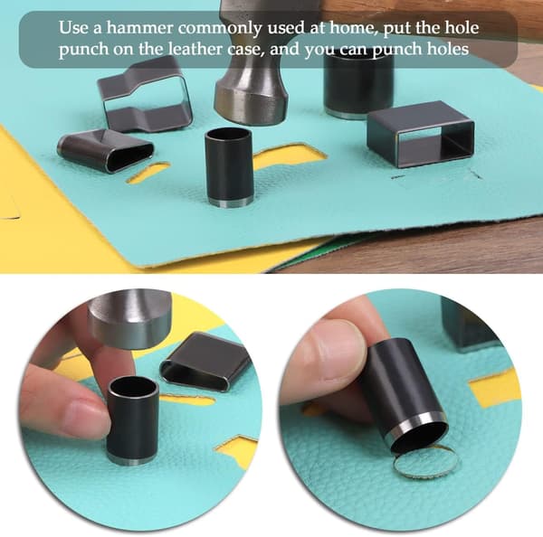39-delt sett med hullstansere for håndlaget DIY