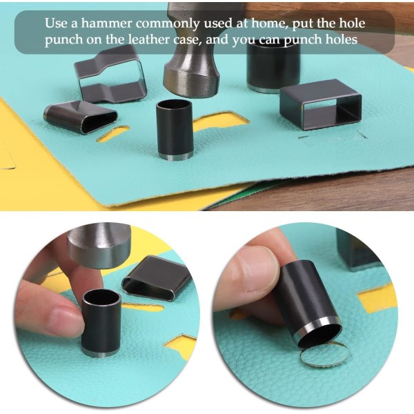 39 Shape Style Ett hål Hollow Punch Cutter Set för handgjorda DIY