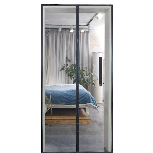 FORTYKKET Myggenet Dør Vindue 100x210cm Meget Tæt Magnetisk Net Anti