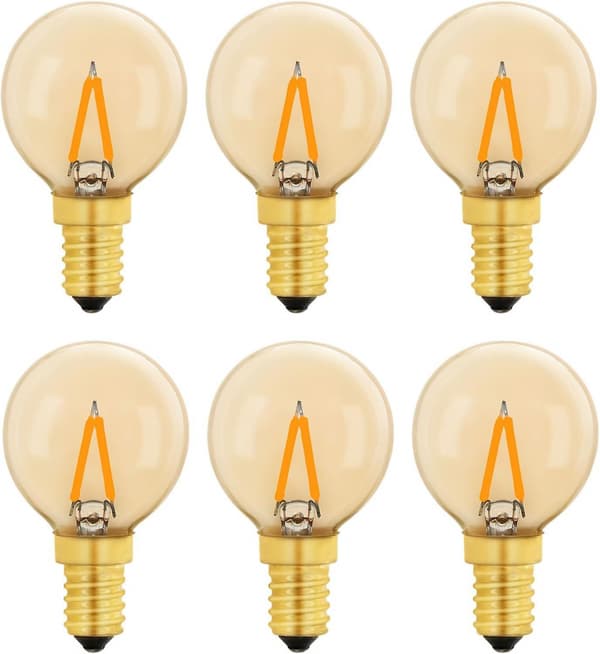 G40 Vintage Mini E14 LED-pære 1w, ravfarvet Edison-erstatningspære E14