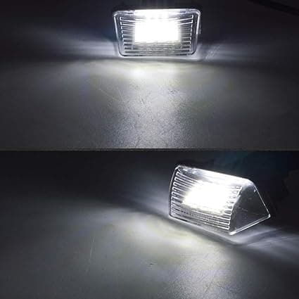 LED-nummerpladelyspærer til bil - Superlysende CanBus - Ingen fejl - 6000K Cool White