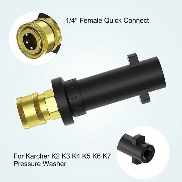 1/4\" trykvaske adapter - Hurtigkobling Kun kompatibel med