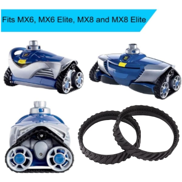 Pakke Poolrenser Bælter Udskiftning Poolrenser Gummi Bælte Dæk Bælte til Zodiac MX8 MX6 Robot Pool Støvsugere Dele