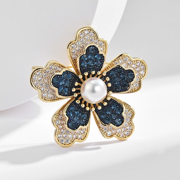 Kvindernes Blomster Perle Emjle Broche Nåle til Damer Smykker