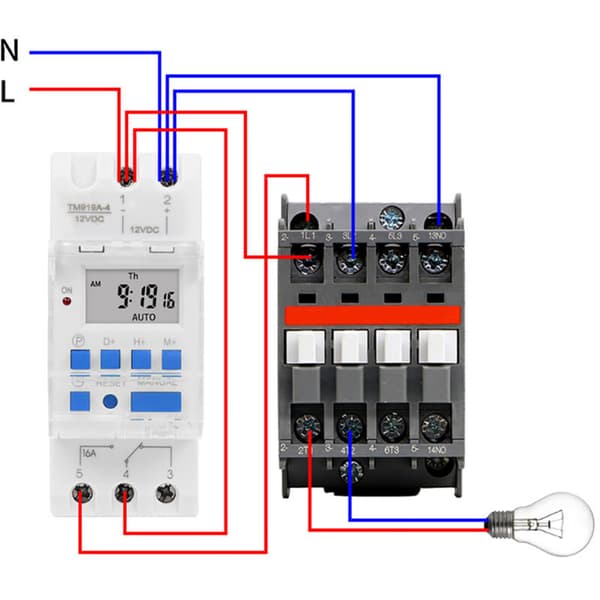 12V DC 16A Ugentlig Timer Switch, LCD Display med Nedtællingsfunktion, Udskifteligt Batteri
