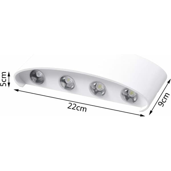 LED-seinävalaisin sisä- ja ulkotiloihin 8W LED-seinävalaisin IP65 LED