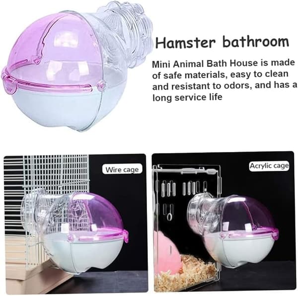 Hamsterbad Mini - Avtakbart Plastbad for Små Dyr