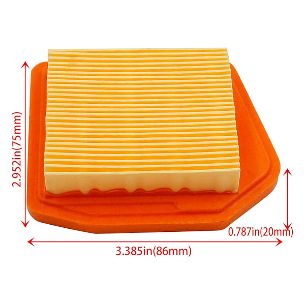 Pakk Luftfilter for Stihl 41471410300 FS240C FS260C FS360C FS410C FS460C FS460RC Krattmaskin og Trimmer
