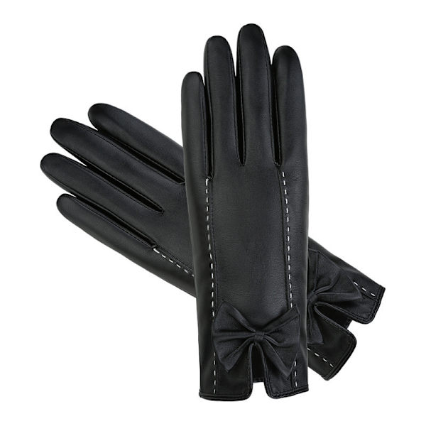 1 par dam PU-handskar enkel och elegant stil varma handskar för
