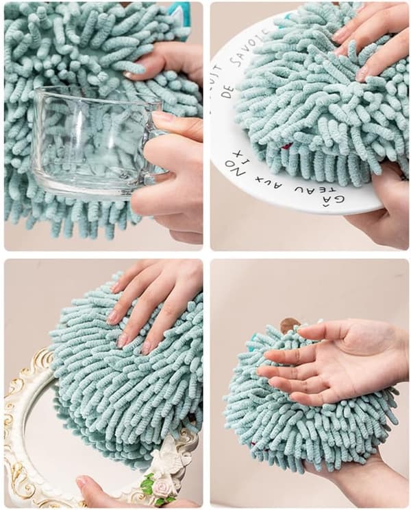 Chenille håndklæder hængende fluffy chenille bold håndklæde hurtig tør bad Han