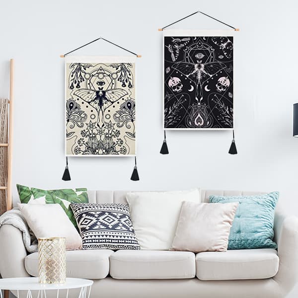 2 kappaletta Tarot-seinävaate, Kuu ja Aurinko -seinävaate