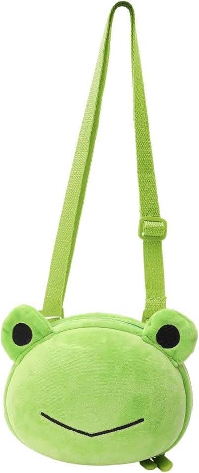 3D tecknad barn flickor plånbok för småbarn barn crossbody väskor (groda)