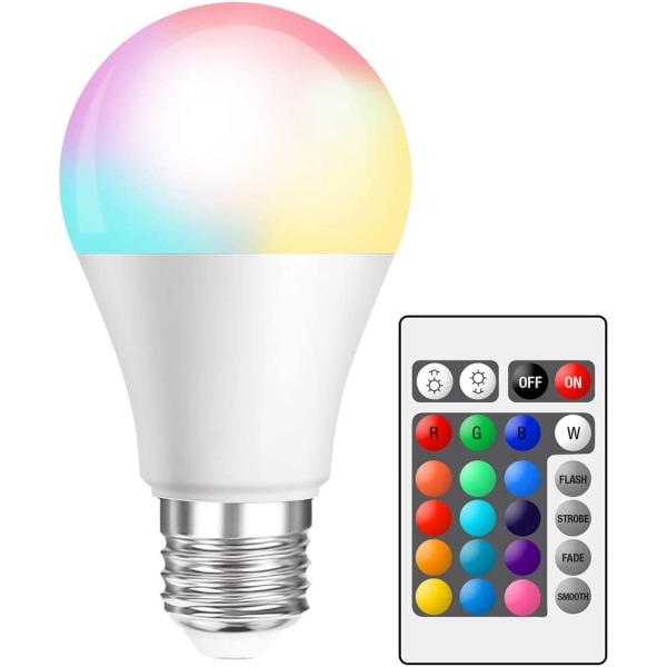 5W motsvarande LED-lampa färgförändrande dimbar fjärrkontroll