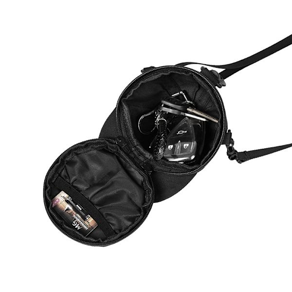Hattformad Messenger Bag svart