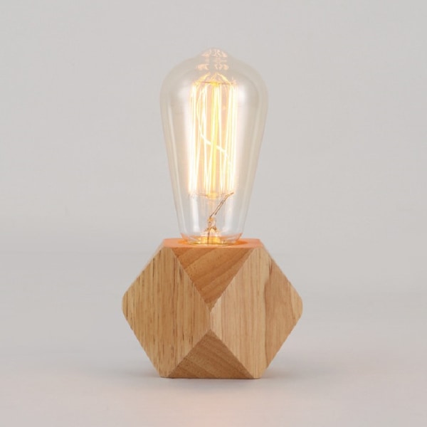 mini trä  Modern liten lampa för sovrum vardagsrum nattduksbord,