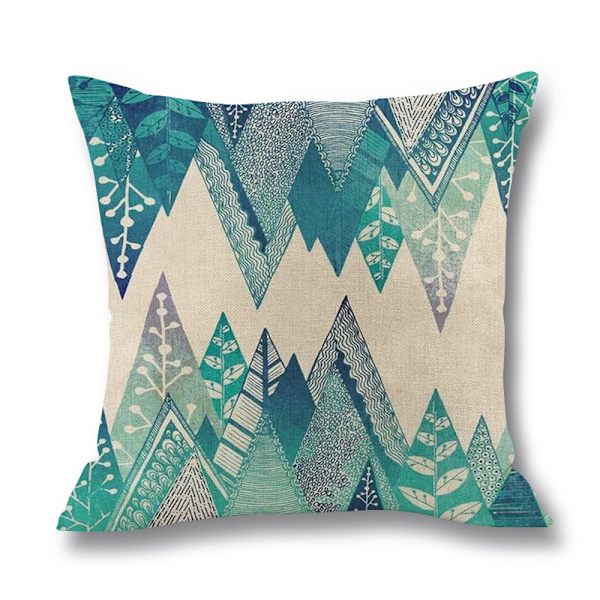 Sett med 4 stk putetrekk i lin, 45x45cm