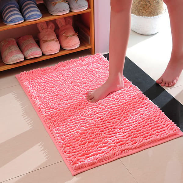 Ekstra blød og absorberende mikrofiber-chenille bademåtte