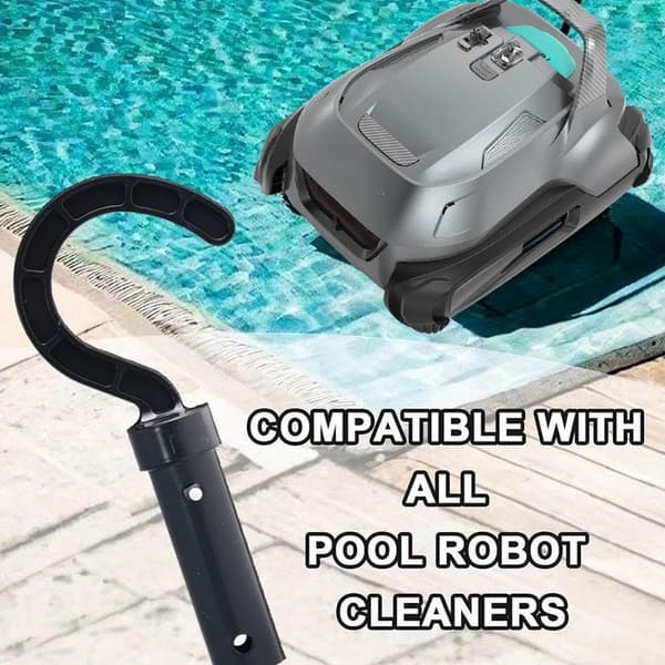 Til alle robotpoolrensere krog fast forbindelse teleskopstang robust rust og tilbehør nem krog pool ikke