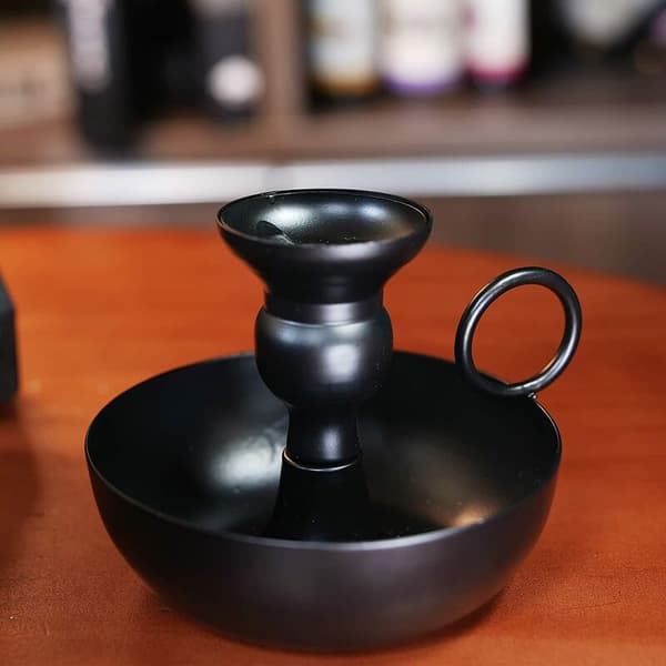 Lysestaker, 2 pakker Bulk Black Lysestake for Pillar Candl