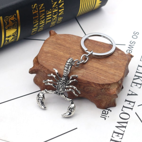 Metal Scorpion Keychain Scorpio Zodiak Horoscope Sign Keyring Key