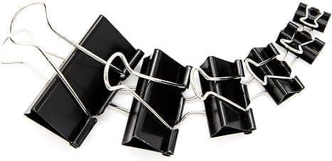 Binder-klipsit Paper Clamps Assorted  Sizes in One Pack, Meet Your