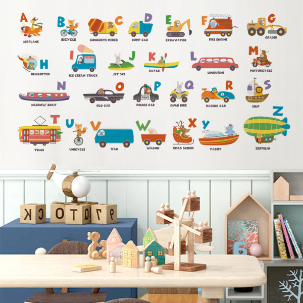 Transport Vehicles Wall Sticker Decorative Adhesive Film Wall Sti