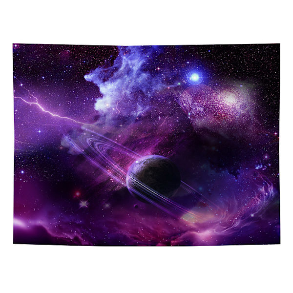 Galaxy Tapestry Stjärnhimmel Tapestry Psykedelisk Tapestry Rymdlandskap Tapestry Lila Stjärnhimmel Konsttryck Väggbonad Tapestry för Heminredning(H59.1×W78.7 tum)