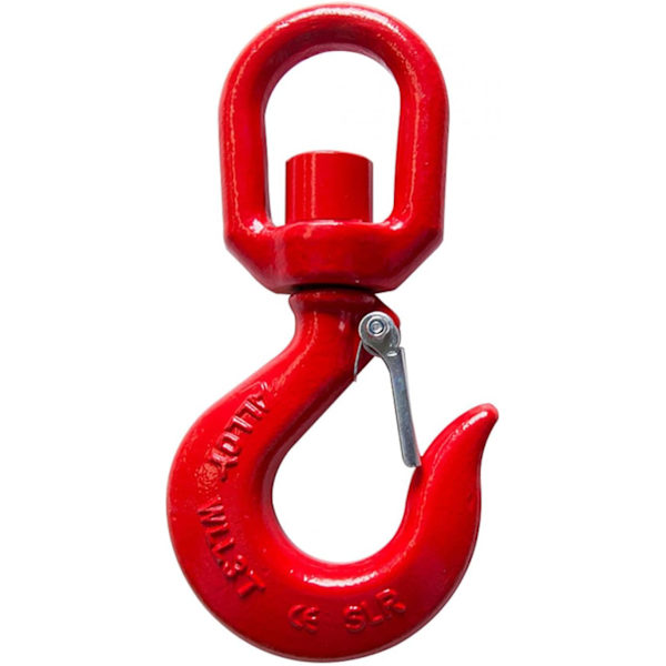 Svingbar Øje Krog, 1 Ton Smedt Alloy Stål Smedt Tilbehør Svingbar Shackle Øje Krog (Rød)