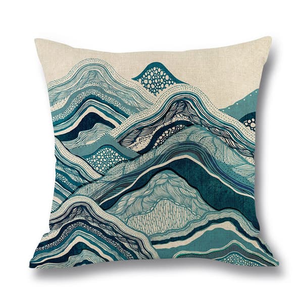 Set med 4 st linnekuddfodral, 45x45cm