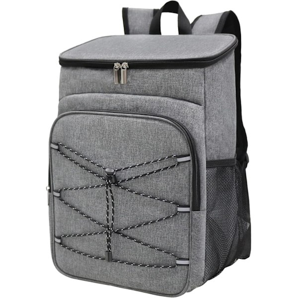 Lightweight Insulated Backpack Cooler for Lunch Picnic Fishing Hiking Camping Park Beach（grey）