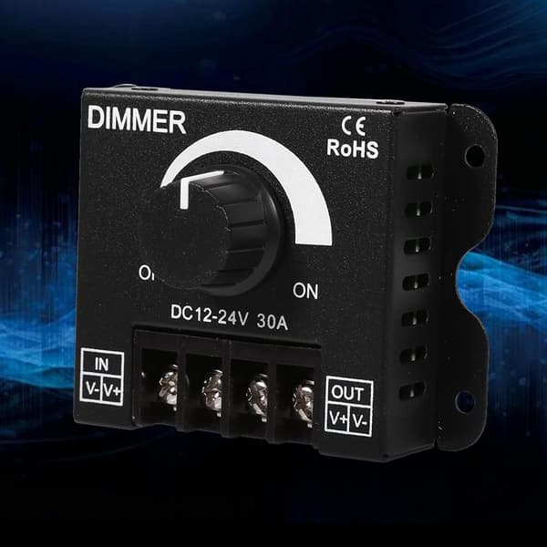 12V LED Lysdæmper LED Switch Dæmper Controller Manuel Betjening 12V-24V 30A Lysstyrke og Farvetemperaturstyring til Strips