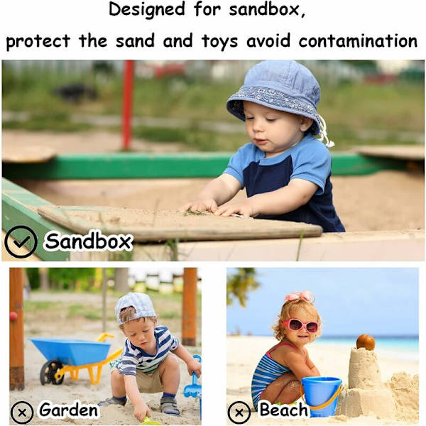 Sandkasseovertræk, 150 X 150 Cm Sandkasseovertræk Med Snøre, Sandkassepresenning Til Sandkasse, Have, Pool, Vandtæt Overtræk