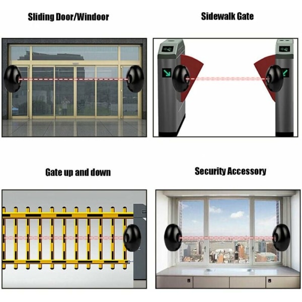 DC12V Infrarød Fotocelle Automatisk Strålesensor Port Garageport S