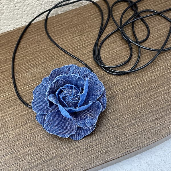 Rose Flower Choker Halskæder til Kvinder Bryllupper, Fester
