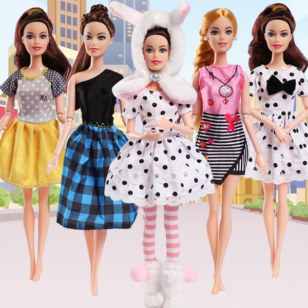 30cm11 tum Barbie Barbie dockkläder 5 set