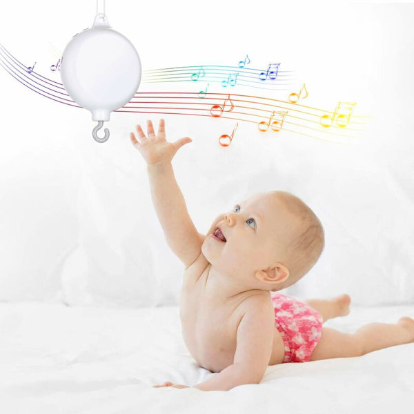 Baby Säng Snurrande Musik Mobil Musik Låda Leksak Present Spelar 12 Melodier (Inga Klämmor Eller Leksaker)