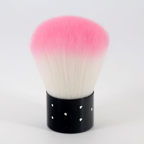 2 st nagelborste färg mjuk sminkborste (lila, rosa)